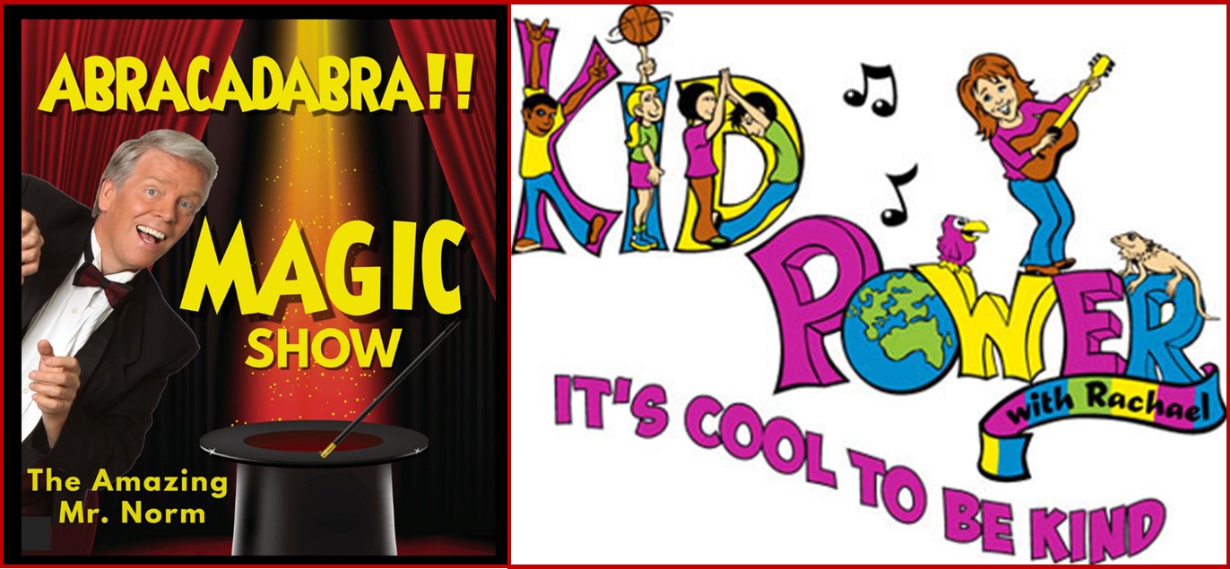 Kids Entertainment Montage Mr Norm Magician and KidPower with Rachael Summer Fete 2023
